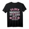 25 Jahre verheiratet Silber Hochzeit T-Shirt – Witziges Partner-Outfit & Geschenk für den 25. Hochzeitstag