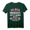 25 Jahre verheiratet Silber Hochzeit T-Shirt – Witziges Partner-Outfit & Geschenk für den 25. Hochzeitstag