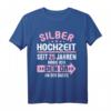 25 Jahre verheiratet Silber Hochzeit T-Shirt – Witziges Partner-Outfit & Geschenk für den 25. Hochzeitstag