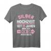 25 Jahre verheiratet Silber Hochzeit T-Shirt – Witziges Partner-Outfit & Geschenk für den 25. Hochzeitstag