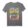 I don't eat my homies - Cooles Vegetarier & Veganer T-Shirt als Geschenk für Veganer zum Geburtstag und Tierschutz-Statement