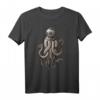 Fun Boho Schnorchel T-Shirt mit Kraken und Unterwasser-Monster - Eklektisches Steampunk-Design für Taucher, Meeresliebhaber & Kraken-Fans