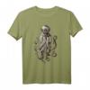 Fun Boho Schnorchel T-Shirt mit Kraken und Unterwasser-Monster - Eklektisches Steampunk-Design für Taucher, Meeresliebhaber & Kraken-Fans