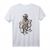 Fun Boho Schnorchel T-Shirt mit Kraken und Unterwasser-Monster - Eklektisches Steampunk-Design für Taucher, Meeresliebhaber & Kraken-Fans