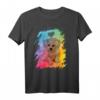 Buntes Hundemotiv T-Shirt mit Malteser und Herz – Künstlerisch, einzigartig & perfekt für Hundeliebhaber, Hundemamas & Papas
