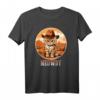 MEOWDY Katze Meme Lustig Wild West Cowboy Howdy Partner T-Shirt – Humorvolles Tier-Design für Katzen- und Western-Fans