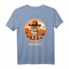 MEOWDY Katze Meme Lustig Wild West Cowboy Howdy Partner T-Shirt – Humorvolles Tier-Design für Katzen- und Western-Fans