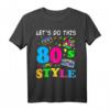 80er Jahre Kostüm T-Shirt - Retro Style, Klassisch geschnitten für Partys & Veranstaltungen