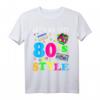 80er Jahre Kostüm T-Shirt - Retro Style, Klassisch geschnitten für Partys & Veranstaltungen
