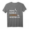 Ablauf beim Sondeln T-Shirt – Lustiges Zubehör für Sondengänger und Schatzsucher mit Spruch 'Piepen. Buddeln. Fluchen. Wiederholen.'