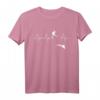 Taucher T-Shirt Herzschlag Heartbeat Puls EKG - Lustiges Geschenk für Taucher, Freitaucher & Apnoe-Enthusiasten