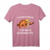 Ich bin in Rente ich muss gar nix - Lustiges Faultier Rentner T-Shirt als Geschenkidee für Ruhestand, Pensionierung & Abschied