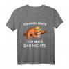 Ich bin in Rente ich muss gar nix - Lustiges Faultier Rentner T-Shirt als Geschenkidee für Ruhestand, Pensionierung & Abschied