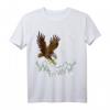 Mountain Adler-Aufdruck T-Shirt mit Berg Tier & Vogelmotiv – Klassisch geschnitten, perfekt für Natur- und Tierliebhaber