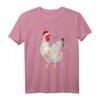 Lustiges Huhn Weihnachts-T-Shirt für Kinder und Erwachsene – Perfektes Geschenk für Vogel- und Hühner-Liebhaber zu Weihnachten