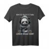 Lustiges Sarkasmus T-Shirt mit Panda Kaffee Spruch – Für Langschläfer, Morgenmuffel und Ironie-Fans, Perfektes Geschenk für Kollegen
