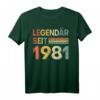 Lustiges 41. Geburtstag T-Shirt für Mann und Frau – Vintage Geschenkidee für 1981 Geborene, perfekt für Geburtstag & Dekoration