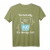 Volles Glas Lustiges Chemie T-Shirt – Perfektes Geschenk für Chemiker, Lehrer, Student & Naturwissenschaftler