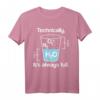 Volles Glas Lustiges Chemie T-Shirt – Perfektes Geschenk für Chemiker, Lehrer, Student & Naturwissenschaftler