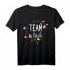 Damen Team Bride Blumenkranz T-Shirt für Junggesellinnenabschied & Verlobung - Perfektes Gruppenshirt für Bachelorette-Party & Hochzeitsfeier