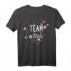 Damen Team Bride Blumenkranz T-Shirt für Junggesellinnenabschied & Verlobung - Perfektes Gruppenshirt für Bachelorette-Party & Hochzeitsfeier