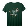 Damen Team Bride Blumenkranz T-Shirt für Junggesellinnenabschied & Verlobung - Perfektes Gruppenshirt für Bachelorette-Party & Hochzeitsfeier