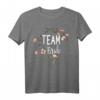 Damen Team Bride Blumenkranz T-Shirt für Junggesellinnenabschied & Verlobung - Perfektes Gruppenshirt für Bachelorette-Party & Hochzeitsfeier