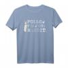 Follow The White Rabbit T-Shirt – Lustiges Geschenk für Verschwörungstheoretiker, Truther & Erwachte zu Weihnachten & Geburtstag