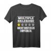 Multiple Sklerose MS Krankheit Gesundheit Rollstuhlfahrer T-Shirt – Motivation und Unterstützung für MS-Kämpfer, als Geschenk oder Motivation