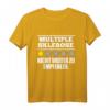 Multiple Sklerose MS Krankheit Gesundheit Rollstuhlfahrer T-Shirt – Motivation und Unterstützung für MS-Kämpfer, als Geschenk oder Motivation