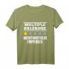 Multiple Sklerose MS Krankheit Gesundheit Rollstuhlfahrer T-Shirt – Motivation und Unterstützung für MS-Kämpfer, als Geschenk oder Motivation