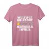 Multiple Sklerose MS Krankheit Gesundheit Rollstuhlfahrer T-Shirt – Motivation und Unterstützung für MS-Kämpfer, als Geschenk oder Motivation