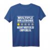 Multiple Sklerose MS Krankheit Gesundheit Rollstuhlfahrer T-Shirt – Motivation und Unterstützung für MS-Kämpfer, als Geschenk oder Motivation