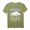 Eisbär Auf Positiv Müde Getestet Schlafshirt – Lustiges und bequemes Geschenk für Tierliebhaber & Schlafliebhaber