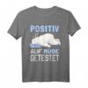 Eisbär Auf Positiv Müde Getestet Schlafshirt – Lustiges und bequemes Geschenk für Tierliebhaber & Schlafliebhaber