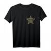 Sheriffstern Karneval & Fasching Kostüm T-Shirt – Cowboy, Polizist & Superheld Accessoire für Fasching, Umzug & Party