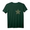 Sheriffstern Karneval & Fasching Kostüm T-Shirt – Cowboy, Polizist & Superheld Accessoire für Fasching, Umzug & Party