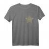 Sheriffstern Karneval & Fasching Kostüm T-Shirt – Cowboy, Polizist & Superheld Accessoire für Fasching, Umzug & Party