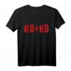 HapDeer AD/HD Band Shirt – Klassisches T-Shirt mit Doppelt genähtem Saum, ideales Geschenk für Musik- und Humorliebhaber