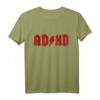 HapDeer AD/HD Band Shirt – Klassisches T-Shirt mit Doppelt genähtem Saum, ideales Geschenk für Musik- und Humorliebhaber