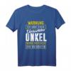 Warnung ich habe einen verrückten Onkel T-Shirt - Lustiges Geschenk für Verwandte, Freunde & Nichten/Neffen für Feier & Fest