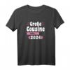 Große Cousine 2024 Schwangerschaftsankündigung T-Shirt mit Dinosaurier-Design – Perfekt für Familienüberraschung & Baby-News