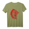 Indianer Häuptling Warbonnet Fasching Karneval Kostüm T-Shirt – Authentisches Native American Design für Fasching, Karneval & Festivals