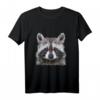 Waschbär Raccoon Polygon Vintage T-Shirt für Waschbär Fans – Klassisch geschnitten, perfekt als Kuscheltier-Ersatz oder Fan Merchandise