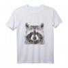 Waschbär Raccoon Polygon Vintage T-Shirt für Waschbär Fans – Klassisch geschnitten, perfekt als Kuscheltier-Ersatz oder Fan Merchandise