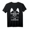 Ich Schnarche Nicht Ich Schnurre Schlafen T-Shirt – Lustiges Katzenmotiv Geschenk für Schnarcher, Schlafmützen & Faultiere zu Weihnachten & Geburtstag