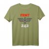 EBM-Front - Electronic Body Music T-Shirt mit PRO-FRNT-242 Emblem - Modernes Musik-Design für Fans elektronischer Musik
