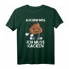 Ich Muss Kacken Lustiges Kackhaufen Scheißhaufen T-Shirt – Party, JGA, Vatertag & Karneval Kostüm für Herren und Damen