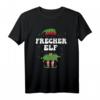 Weihnachten - Freches Elf T-Shirt mit Schneeflocken und Weihnachtsmütze - Perfekt für die festliche Jahreszeit & als Geschenk