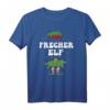 Weihnachten - Freches Elf T-Shirt mit Schneeflocken und Weihnachtsmütze - Perfekt für die festliche Jahreszeit & als Geschenk